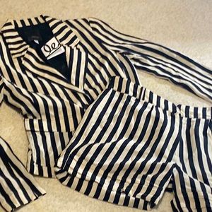 Silk Shorts Suit from a LA boutique that closed. NWT. BETTLEJUICE